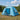 Tent Cabină cu acoperiș albastru 300 x 210 x 156 cm Poliester