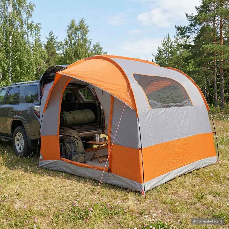 Cort de tailgate cu plasă de protecție rezistent la apă