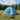 Cort de Camping 4 persoană albastru
