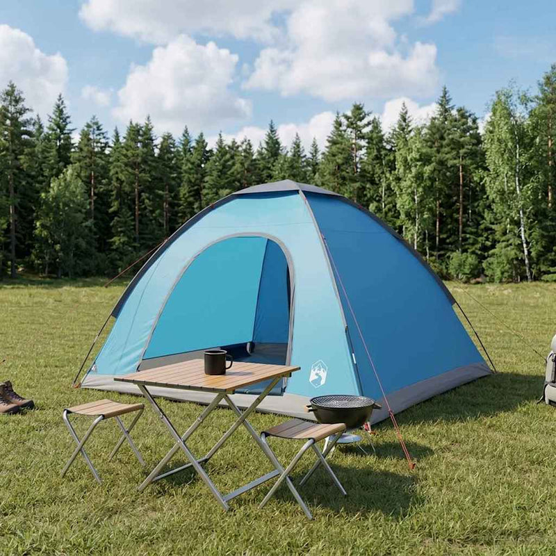 Cort de Camping 4 persoană albastru