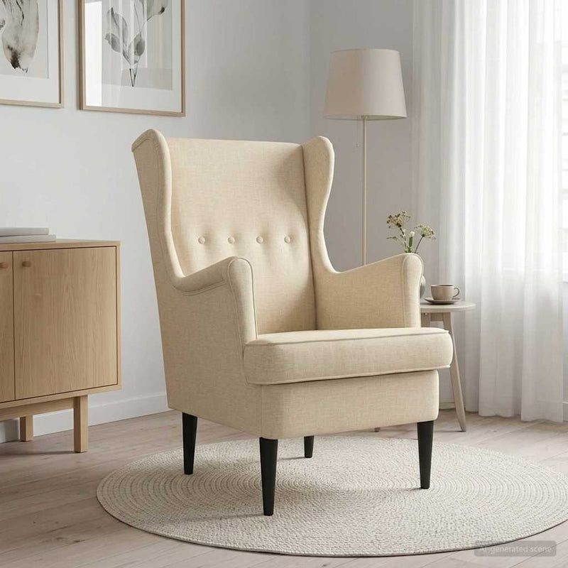 Fotoliu Crem Țesătură