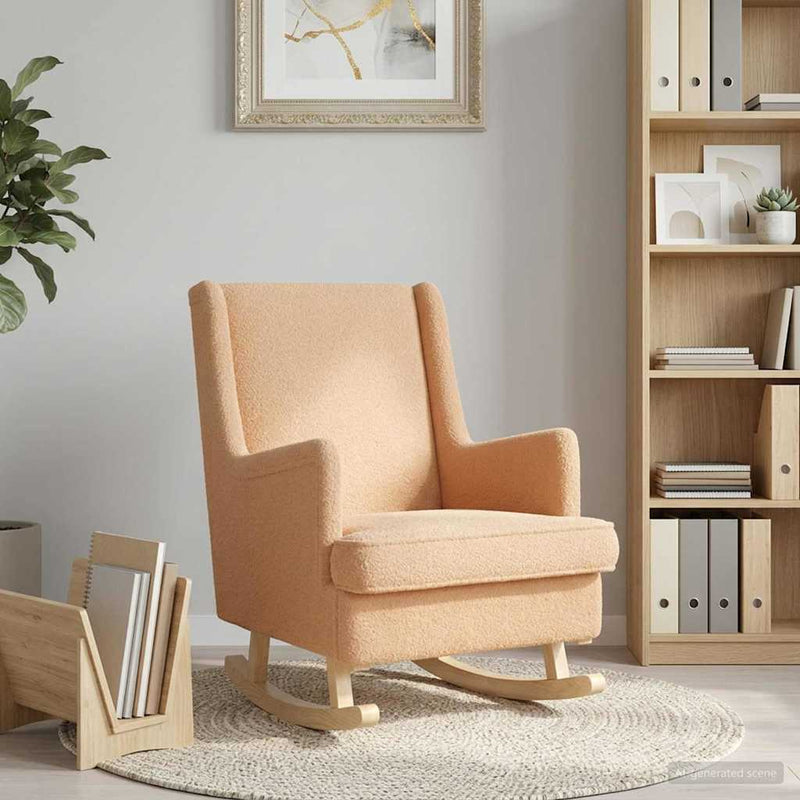 Scaun balansoar Bej 62 x 80 x 85 cm Bouclé