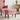 Taburet Roz 55 x 35 x 41 cm Catifea