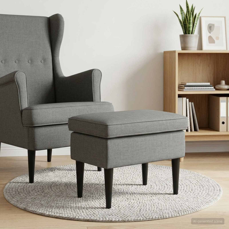Taburet Gri închis 55 x 35 x 41 cm Țesătură