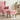Taburet Roz 55 x 35 x 41 cm Catifea