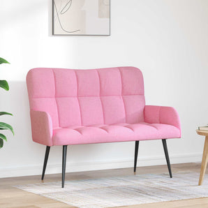 Canapea cu 2 locuri Roz 115 x 61 x 87 cm Țesătură