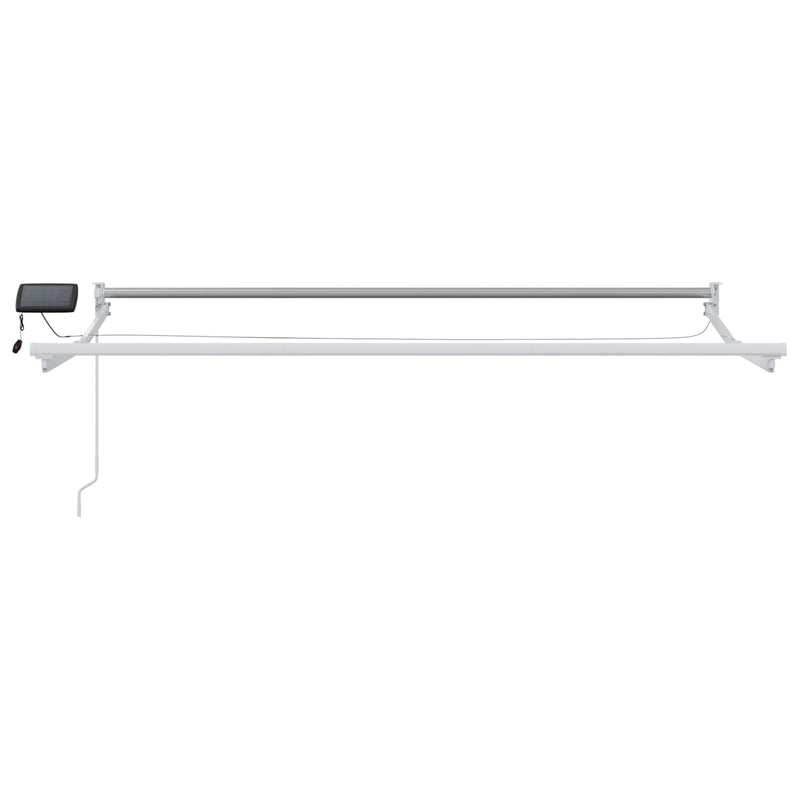 Marchiză retractabilă manuală cu led-uri 3,5 x 2 m