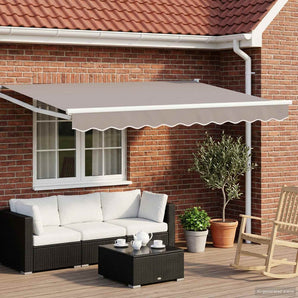 Marchiză retractabilă manuală cu led-uri 3 x 2,5 m