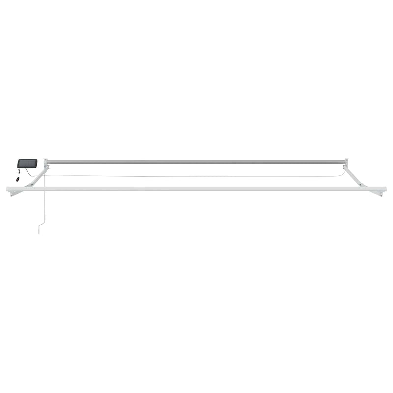 Marchiză retractabilă manuală cu led-uri 4 × 3 m