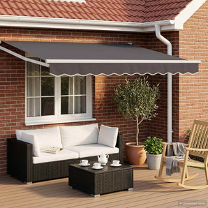 Cort electric retractabil Antracit 2,5 x 2 m