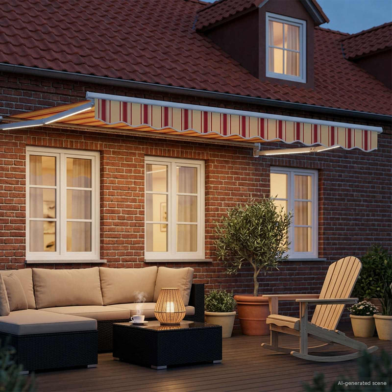 Cort electric retractabil Multicolour 3,5 x 2,5 m