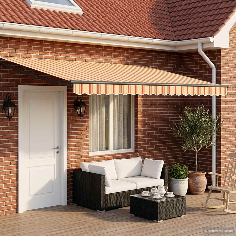 Cort electric retractabil Multicolour 4 × 3 m
