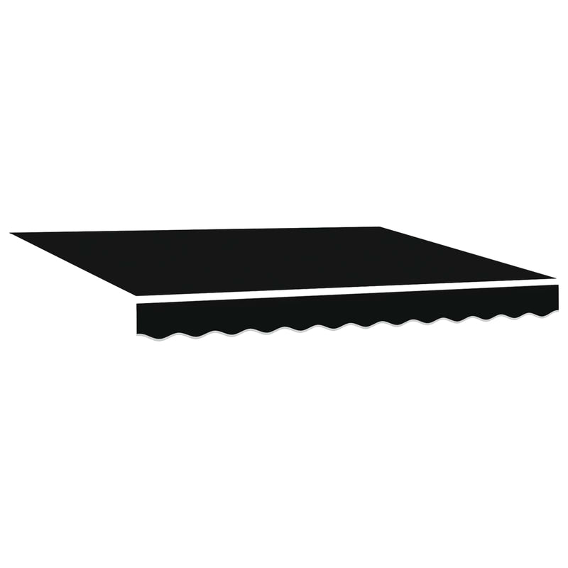 Cort electric retractabil Negru și antracit 3 x 2,5 m