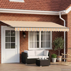 Cort electric retractabil Galben, Gri, Antracit 5 x 3 m