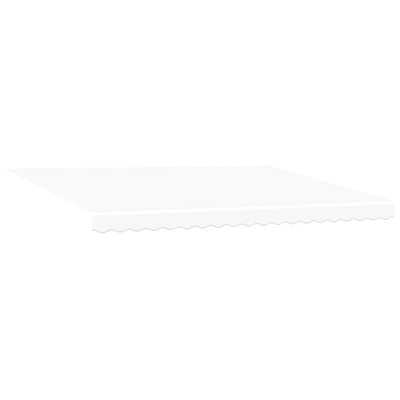 Copertină retractabilă manuală Alb 5 × 3,5 m