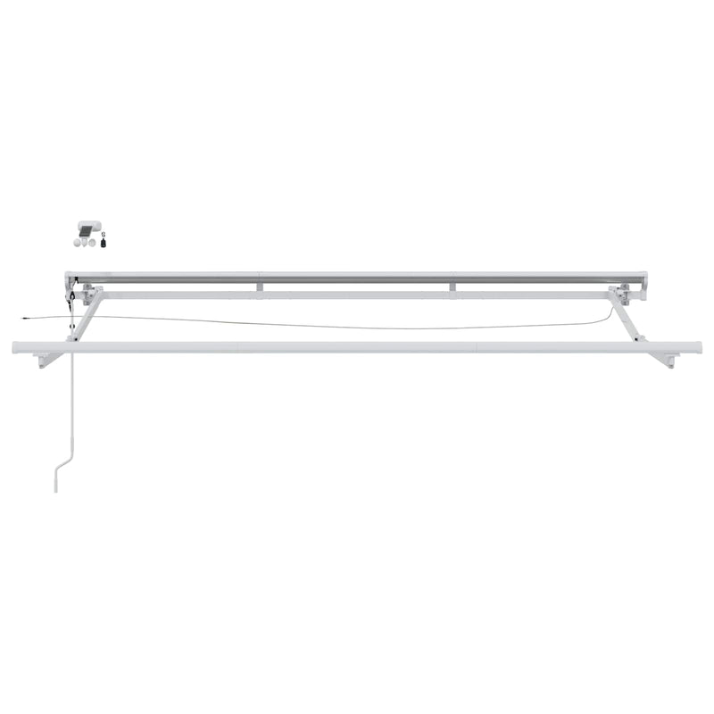 Cort electric retractabil Alb 3 x 2,5 m