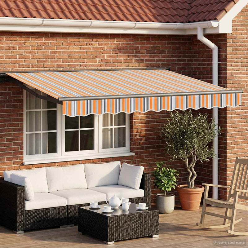 Cort electric retractabil 3,5 x 2,5 m Poliester cu acoperire PU