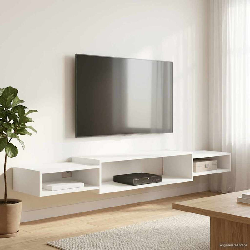 Sistem de TV montat pe perete Montare pe perete Alb