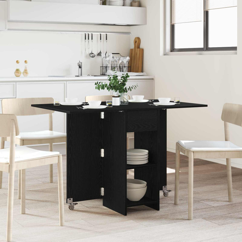 Masă de dining 115 x 70 x 75 cm Lemn prelucrat Stejar Negru