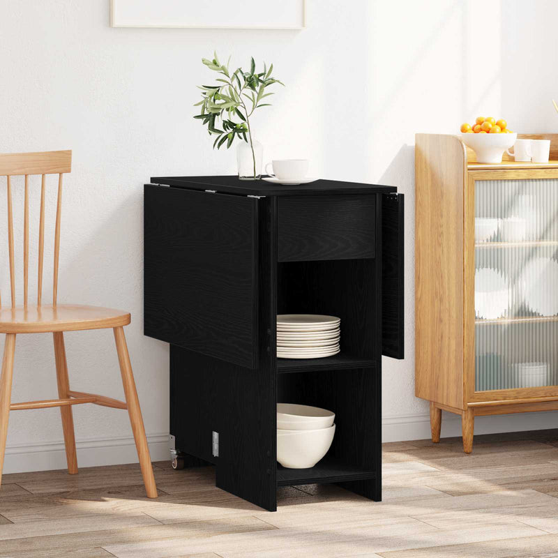 Masă de dining 115 x 70 x 75 cm Lemn prelucrat Stejar Negru
