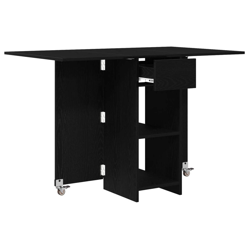 Masă de dining 115 x 70 x 75 cm Lemn prelucrat Stejar Negru