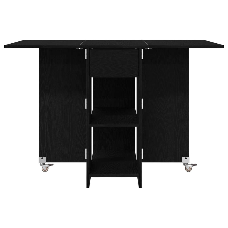 Masă de dining 115 x 70 x 75 cm Lemn prelucrat Stejar Negru