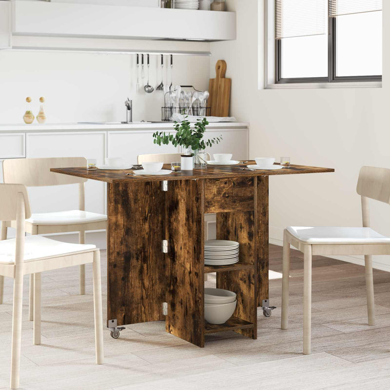 Masă de dining 115 x 70 x 75 cm Lemn prelucrat Stejar fumuriu