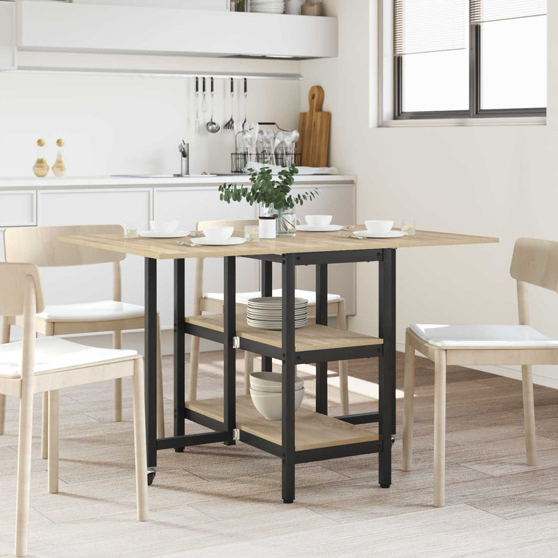 Masă de dining 122 x 80 x 76,5 cm Lemn prelucrat Stejar Sonoma