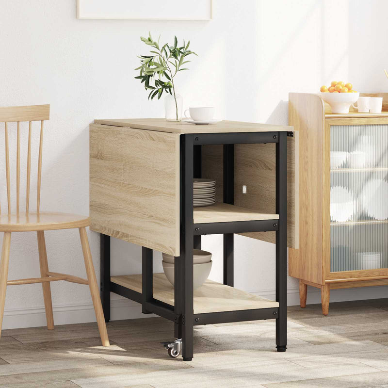 Masă de dining 122 x 80 x 76,5 cm Lemn prelucrat Stejar Sonoma