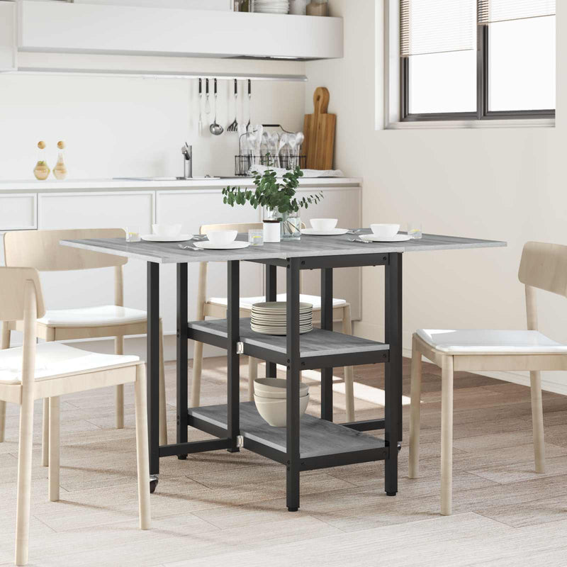 Masă de dining 122 x 80 x 76,5 cm Lemn prelucrat Sonoma gri