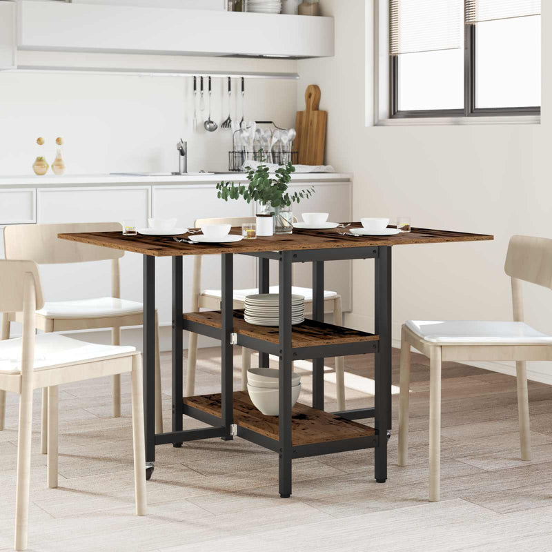 Masă de dining 122 x 80 x 76,5 cm Lemn prelucrat Lemn vechi