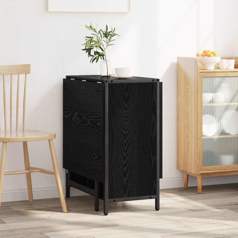 Masă de dining 144 x 60 x 75 cm Lemn prelucrat Stejar Negru