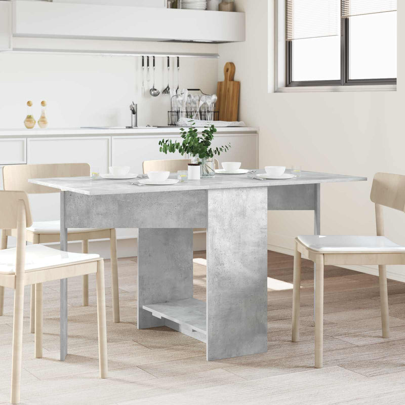 Masă de dining 138 x 70 x 73,5 cm Lemn prelucrat Gri Beton