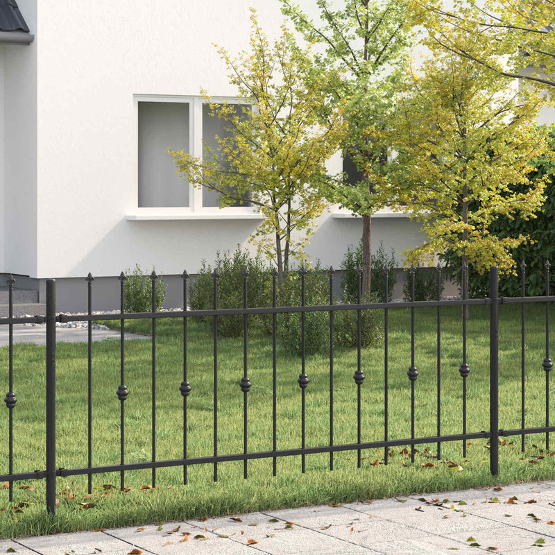 Gard cu țărușe ASTEN 200 x 130 cm Oțel vopsit electrostatic