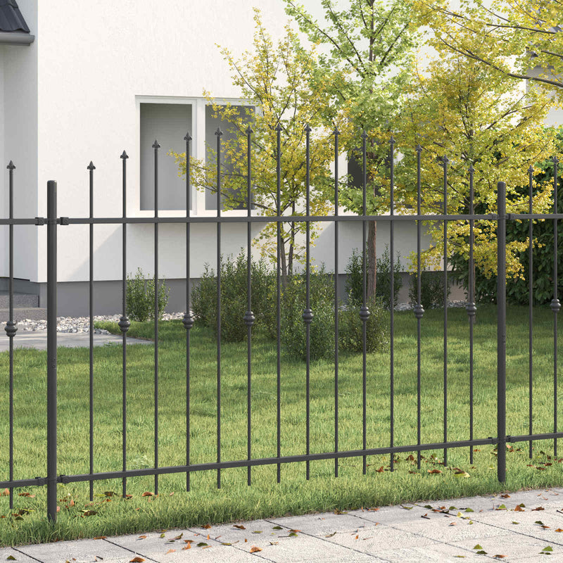 Gard cu țărușe ASTEN 200 x 166 cm Oțel vopsit electrostatic