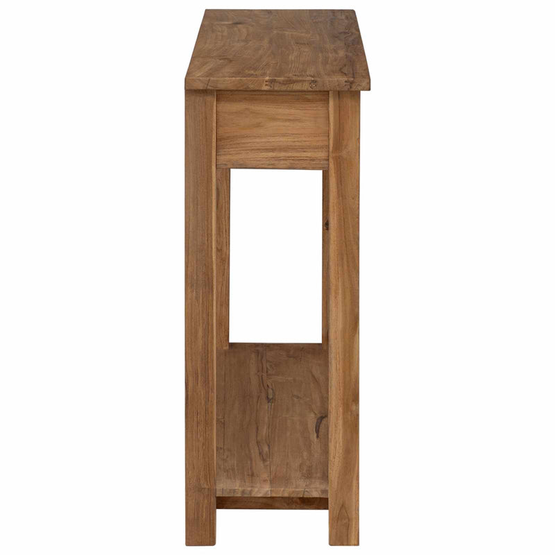 Masă de consolă natural 90 x 30 x 80 cm Lemn solid de tec