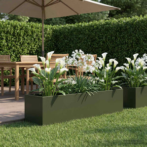 Vază pentru Grădină Verde măsliniu 80 x 20 x 20 cm