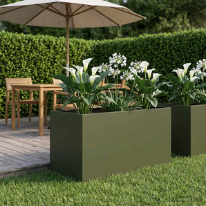 Vază pentru Grădină Verde măsliniu 80 x 50 x 50 cm