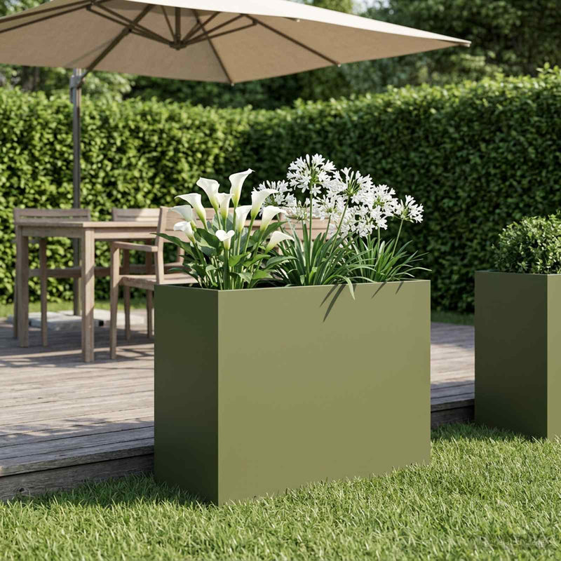 Vază pentru Grădină Verde măsliniu 60 x 30 x 40 cm