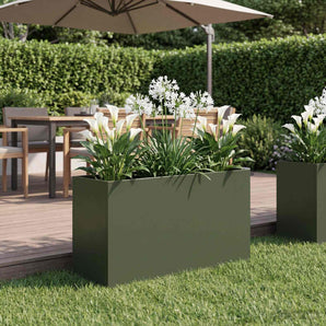 Vază pentru Grădină Verde măsliniu 80 x 30 x 40 cm