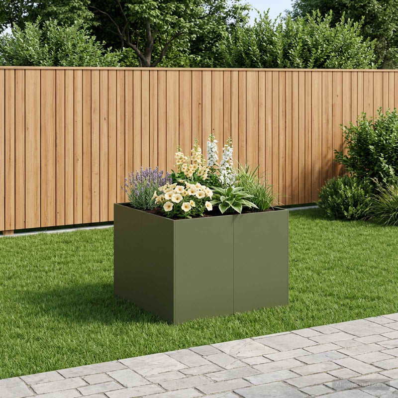 Vază pentru Grădină Verde măsliniu 80 x 80 x 60 cm