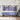 Cap de pat suspendat Albastru Jeans 130 x 55 x 5 cm PU antic