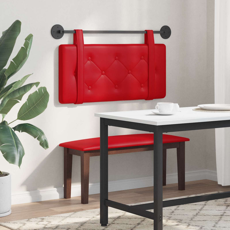 Tăblie de pat suspendată Roșu Piele artificială