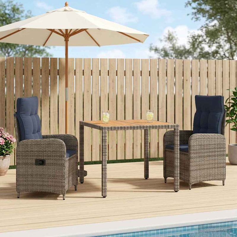 Set dining pentru exterior 3 buc.