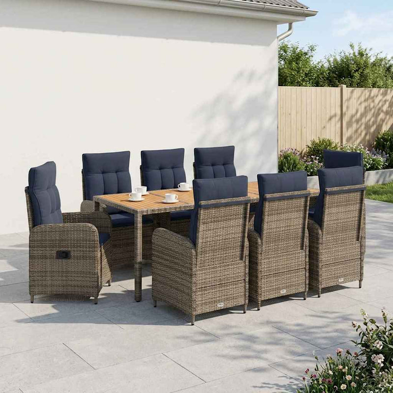 Set dining pentru exterior 9 buc.