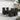 Set dining pentru exterior 5 buc. Negru poliratan