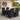 Set dining pentru exterior 5 buc. Negru poliratan