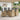 Set dining pentru exterior 7 buc. Beige și gri deschis