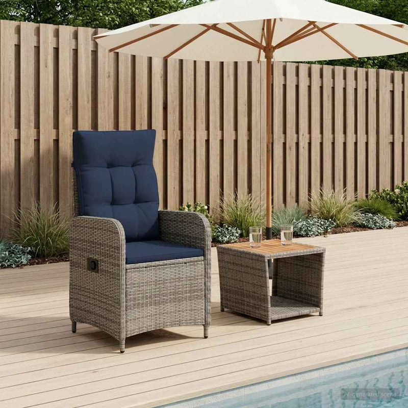 Set de lounge pentru grădină 2 buc.
