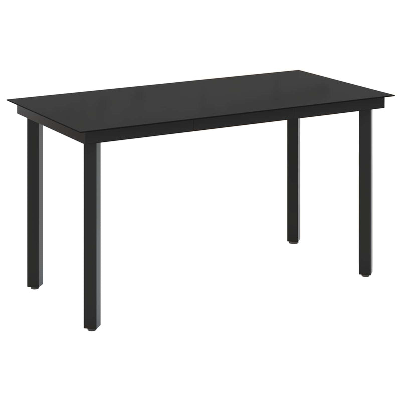 Set de masă pentru grădină 5 buc. Negru